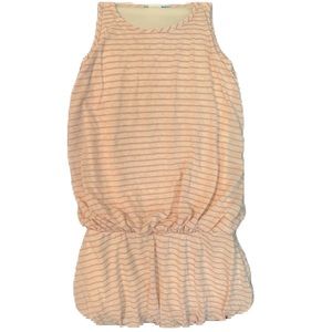 Girls size 8 pink striped tank dress